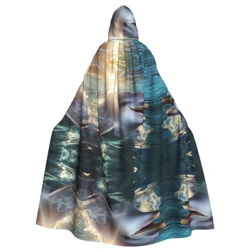 LMNUDS Lustiger Tier-Delfin-Umhang, Unisex, geheimnisvolle Renaissance, Kapuzenmantel, Umhang, Halloween, Weihnachten, Cosplay, Kostüm, Party, Umhang für Erwachsene LMNUDS Lustiger Tier-Delfin-Umhang, Unisex, geheimnisvolle Renaissance, Kapuzenmantel, Umhang, Halloween, Weihnachten, Cosplay, Kostüm, Party, Umhang für Erwachsene von LMNUDS
