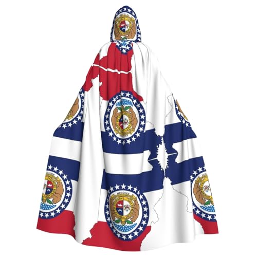 LMNUDS Missouri Umhang mit Staatsflagge, Unisex, geheimnisvolle Renaissance, Kapuzenmantel, Umhang, Halloween, Weihnachten, Cosplay, Kostüm, Party, Umhang für Erwachsene LMNUDS Missouri Umhang mit Staatsflagge, Unisex, geheimnisvolle Renaissance, Kapuzenmantel, Umhang, Halloween, Weihnachten, Cosplay, Kostüm, Party, Umhang für Erwachsene von LMNUDS