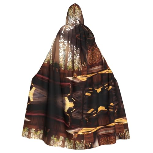LMNUDS Moderner Stil, Unisex, geheimnisvoller Renaissance-Umhang mit Kapuze, Umhang für Halloween, Weihnachten, Cosplay, Party, Umhang für Erwachsene LMNUDS Moderner Stil, Unisex, geheimnisvoller Renaissance-Umhang mit Kapuze, Umhang für Halloween, Weihnachten, Cosplay, Party, Umhang für Erwachsene von LMNUDS
