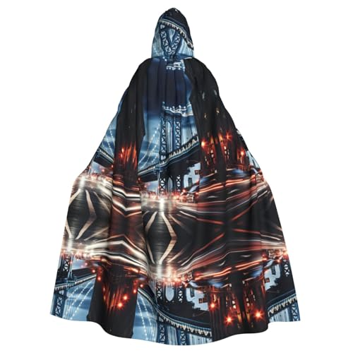 LMNUDS New York Manhattan Bridge Night Unisex Mysterious Renaissance Hooded Robe Cloak Halloween Christmas Cosplay Costume Party Cape Adult Cloak LMNUDS New York Manhattan Bridge Night Unisex Mysterious Renaissance Hooded Robe Cloak Halloween Christmas Cosplay Costume Party Cape Adult Cloak von LMNUDS