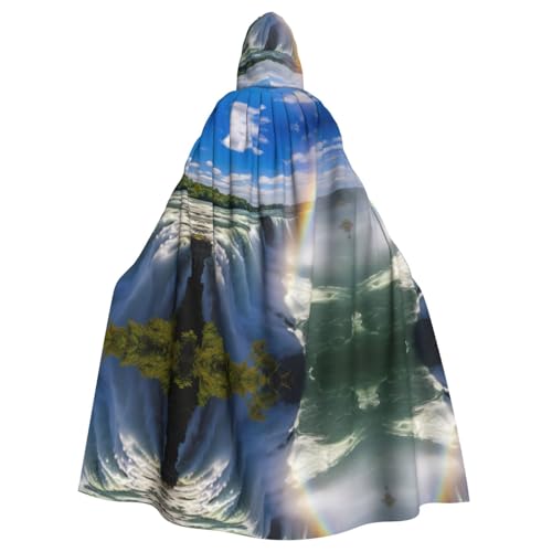 LMNUDS Niagara Falls Unisex Mysterious Renaissance Kapuzenmantel Umhang Halloween Weihnachten Cosplay Kostüm Party Umhang Erwachsene Umhang von LMNUDS