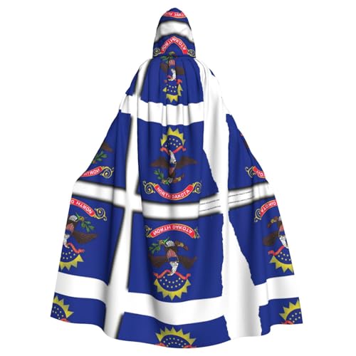 LMNUDS North Dakota Umhang mit Staatsflagge, Unisex, geheimnisvolle Renaissance, Kapuzenmantel, Umhang, Halloween, Weihnachten, Cosplay, Kostüm, Party, Umhang für Erwachsene LMNUDS North Dakota Umhang mit Staatsflagge, Unisex, geheimnisvolle Renaissance, Kapuzenmantel, Umhang, Halloween, Weihnachten, Cosplay, Kostüm, Party, Umhang für Erwachsene von LMNUDS