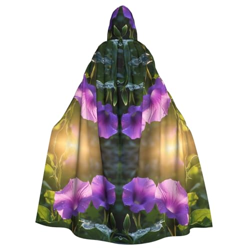 LMNUDS Purple Morning Glory Unisex Mysterious Renaissance Hooded Robe Cloak Halloween Christmas Cosplay Costume Party Cape Adult Cloak LMNUDS Purple Morning Glory Unisex Mysterious Renaissance Hooded Robe Cloak Halloween Christmas Cosplay Costume Party Cape Adult Cloak von LMNUDS