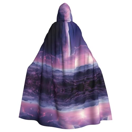 LMNUDS Purple Planet Unisex Mysterious Renaissance Kapuzenmantel Umhang Halloween Weihnachten Cosplay Kostüm Party Umhang Erwachsene Umhang LMNUDS Purple Planet Unisex Mysterious Renaissance Kapuzenmantel Umhang Halloween Weihnachten Cosplay Kostüm Party Umhang Erwachsene Umhang von LMNUDS