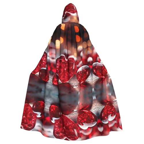 LMNUDS Roter Pfirsich-Umhang, Unisex, geheimnisvoller Renaissance-Umhang mit Kapuze, Halloween, Weihnachten, Cosplay, Kostüm, Party, Umhang für Erwachsene LMNUDS Roter Pfirsich-Umhang, Unisex, geheimnisvoller Renaissance-Umhang mit Kapuze, Halloween, Weihnachten, Cosplay, Kostüm, Party, Umhang für Erwachsene von LMNUDS