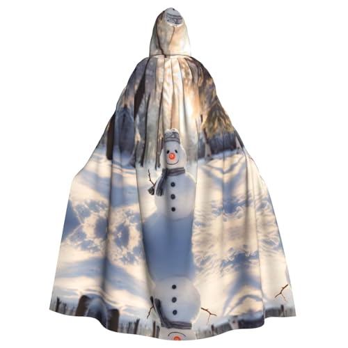 LMNUDS Schild Schneemann Unisex Mysterious Renaissance Kapuzenmantel Umhang Halloween Weihnachten Cosplay Kostüm Party Umhang Erwachsene Umhang LMNUDS Schild Schneemann Unisex Mysterious Renaissance Kapuzenmantel Umhang Halloween Weihnachten Cosplay Kostüm Party Umhang Erwachsene Umhang von LMNUDS