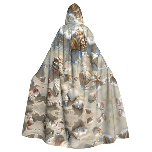 LMNUDS Seashells Sand Unisex Mysterious Renaissance Hooded Robe Cloak Halloween Christmas Cosplay Costume Party Cape Adult Cloak LMNUDS Seashells Sand Unisex Mysterious Renaissance Hooded Robe Cloak Halloween Christmas Cosplay Costume Party Cape Adult Cloak von LMNUDS