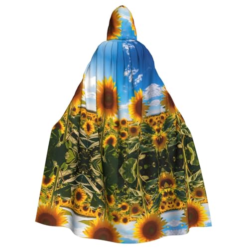 LMNUDS Sonnenblumen-Umhang mit Kapuze, Unisex, geheimnisvolle Renaissance, Halloween, Weihnachten, Cosplay, Kostüm, Party, Umhang für Erwachsene LMNUDS Sonnenblumen-Umhang mit Kapuze, Unisex, geheimnisvolle Renaissance, Halloween, Weihnachten, Cosplay, Kostüm, Party, Umhang für Erwachsene von LMNUDS