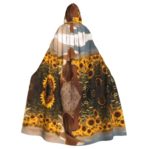 LMNUDS Sonnenblumen-Umhang mit Kapuze, Unisex, geheimnisvolle Renaissance, Halloween, Weihnachten, Cosplay, Kostüm, Party, Umhang für Erwachsene LMNUDS Sonnenblumen-Umhang mit Kapuze, Unisex, geheimnisvolle Renaissance, Halloween, Weihnachten, Cosplay, Kostüm, Party, Umhang für Erwachsene von LMNUDS