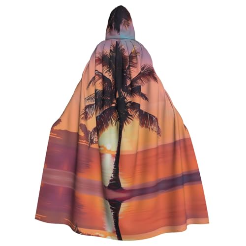 LMNUDS Sonnenuntergang Palme Unisex Mysterious Renaissance Kapuzenmantel Umhang Halloween Weihnachten Cosplay Kostüm Party Umhang Erwachsene Umhang LMNUDS Sonnenuntergang Palme Unisex Mysterious Renaissance Kapuzenmantel Umhang Halloween Weihnachten Cosplay Kostüm Party Umhang Erwachsene Umhang von LMNUDS