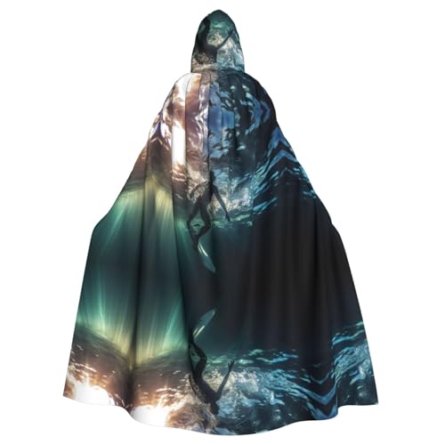 LMNUDS Surfen mit Tauchflossen, Schnorcheln, Unisex, geheimnisvolle Renaissance, Kapuzenmantel, Umhang, Halloween, Weihnachten, Cosplay, Kostüm, Party, Umhang für Erwachsene LMNUDS Surfen mit Tauchflossen, Schnorcheln, Unisex, geheimnisvolle Renaissance, Kapuzenmantel, Umhang, Halloween, Weihnachten, Cosplay, Kostüm, Party, Umhang für Erwachsene von LMNUDS