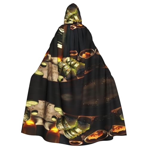 LMNUDS Sushi Dill Pickles Unisex Mysterious Renaissance Hooded Robe Cloak Halloween Christmas Cosplay Costume Party Cape Adult Cloak LMNUDS Sushi Dill Pickles Unisex Mysterious Renaissance Hooded Robe Cloak Halloween Christmas Cosplay Costume Party Cape Adult Cloak von LMNUDS