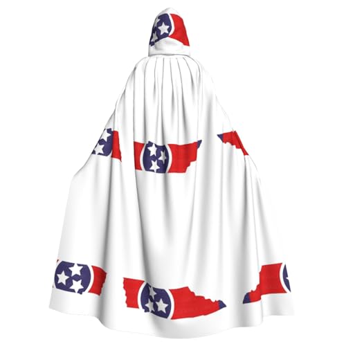 LMNUDS Tennessee Umhang mit Staatsflagge, Unisex, geheimnisvolle Renaissance, Kapuzenmantel, Umhang, Halloween, Weihnachten, Cosplay, Kostüm, Party, Umhang für Erwachsene LMNUDS Tennessee Umhang mit Staatsflagge, Unisex, geheimnisvolle Renaissance, Kapuzenmantel, Umhang, Halloween, Weihnachten, Cosplay, Kostüm, Party, Umhang für Erwachsene von LMNUDS