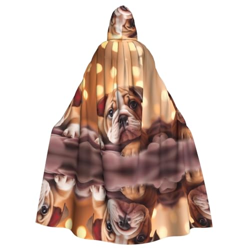 LMNUDS Umhang mit Kapuze, Motiv: Bulldogge, Welpe, Unisex, geheimnisvoller Renaissance-Umhang, Halloween, Weihnachten, Cosplay, Kostüm, Party, Umhang für Erwachsene LMNUDS Umhang mit Kapuze, Motiv: Bulldogge, Welpe, Unisex, geheimnisvoller Renaissance-Umhang, Halloween, Weihnachten, Cosplay, Kostüm, Party, Umhang für Erwachsene von LMNUDS