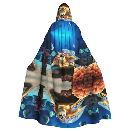 LMNUDS Umhang mit Kapuze, Motiv: Meeresschildkröte, Seestern, Unisex, geheimnisvolle Renaissance, Halloween, Weihnachten, Cosplay, Kostüm, Party, Umhang für Erwachsene LMNUDS Umhang mit Kapuze, Motiv: Meeresschildkröte, Seestern, Unisex, geheimnisvolle Renaissance, Halloween, Weihnachten, Cosplay, Kostüm, Party, Umhang für Erwachsene von LMNUDS