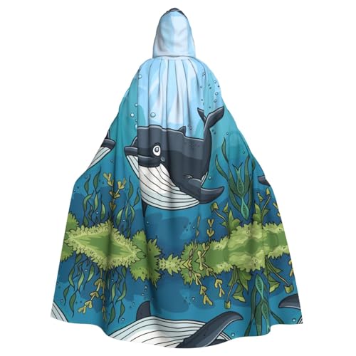 LMNUDS Umhang mit Kapuze, Motiv: Undersea Whale, Unisex, geheimnisvolle Renaissance, Halloween, Weihnachten, Cosplay, Kostüm, Party, Umhang für Erwachsene LMNUDS Umhang mit Kapuze, Motiv: Undersea Whale, Unisex, geheimnisvolle Renaissance, Halloween, Weihnachten, Cosplay, Kostüm, Party, Umhang für Erwachsene von LMNUDS