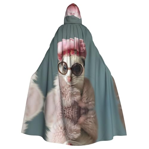 LMNUDS Umhang mit Kapuze, französisches Modell, Frettchen, Unisex, geheimnisvolle Renaissance, Halloween, Weihnachten, Cosplay, Kostüm, Party, Umhang für Erwachsene LMNUDS Umhang mit Kapuze, französisches Modell, Frettchen, Unisex, geheimnisvolle Renaissance, Halloween, Weihnachten, Cosplay, Kostüm, Party, Umhang für Erwachsene von LMNUDS