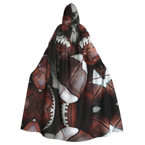 LMNUDS Umhang mit Kapuze und Aufschrift "Pile Of Footballs", Unisex, geheimnisvoller Renaissance-Umhang, Halloween, Weihnachten, Cosplay, Kostüm, Party, Umhang für Erwachsene LMNUDS Umhang mit Kapuze und Aufschrift "Pile Of Footballs", Unisex, geheimnisvoller Renaissance-Umhang, Halloween, Weihnachten, Cosplay, Kostüm, Party, Umhang für Erwachsene von LMNUDS