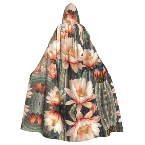 LMNUDS Umhang mit Kapuze und Kaktusblüte, Unisex, geheimnisvolle Renaissance, Halloween, Weihnachten, Cosplay, Kostüm, Party, Umhang für Erwachsene LMNUDS Umhang mit Kapuze und Kaktusblüte, Unisex, geheimnisvolle Renaissance, Halloween, Weihnachten, Cosplay, Kostüm, Party, Umhang für Erwachsene von LMNUDS