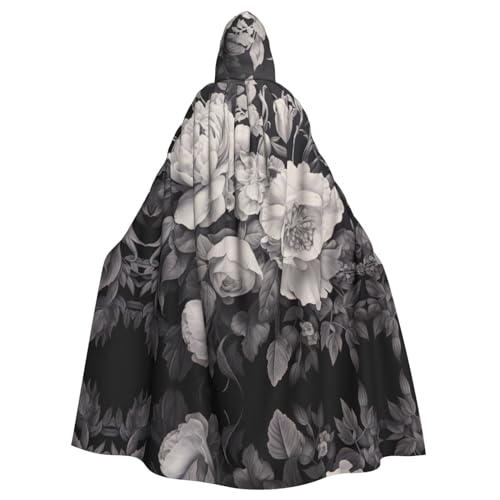 LMNUDS Umhang mit Kapuze und Kapuze, für Erwachsene, mit Blumenmuster, Graphit, Unisex, geheimnisvolle Renaissance, Halloween, Weihnachten, Cosplay, Kostüm, Party, Umhang für Erwachsene LMNUDS Umhang mit Kapuze und Kapuze, für Erwachsene, mit Blumenmuster, Graphit, Unisex, geheimnisvolle Renaissance, Halloween, Weihnachten, Cosplay, Kostüm, Party, Umhang für Erwachsene von LMNUDS