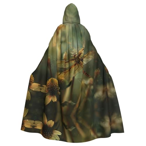 LMNUDS Umhang mit Kapuze und Libelle und Blume, Unisex, geheimnisvolle Renaissance, Halloween, Weihnachten, Cosplay, Kostüm, Party, Umhang für Erwachsene LMNUDS Umhang mit Kapuze und Libelle und Blume, Unisex, geheimnisvolle Renaissance, Halloween, Weihnachten, Cosplay, Kostüm, Party, Umhang für Erwachsene von LMNUDS
