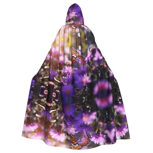 LMNUDS Umhang mit Kapuze und Schmetterlingsmotiv, Unisex, geheimnisvolle Renaissance, für Halloween, Weihnachten, Cosplay, Party, Umhang für Erwachsene LMNUDS Umhang mit Kapuze und Schmetterlingsmotiv, Unisex, geheimnisvolle Renaissance, für Halloween, Weihnachten, Cosplay, Party, Umhang für Erwachsene von LMNUDS
