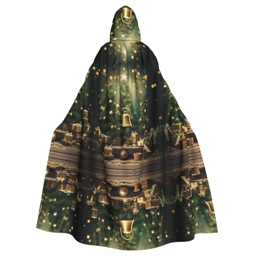 LMNUDS Umhang mit Kapuze und Weihnachtsbaum und Glocken, Unisex, geheimnisvolle Renaissance, Halloween, Weihnachten, Cosplay, Kostüm, Party, Umhang für Erwachsene LMNUDS Umhang mit Kapuze und Weihnachtsbaum und Glocken, Unisex, geheimnisvolle Renaissance, Halloween, Weihnachten, Cosplay, Kostüm, Party, Umhang für Erwachsene von LMNUDS