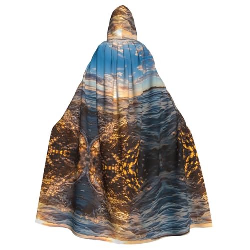 LMNUDS Umhang mit Kapuze und Wellenstreifen, Unisex, mysteriöse Renaissance, Halloween, Weihnachten, Cosplay, Kostüm, Party, Umhang für Erwachsene LMNUDS Umhang mit Kapuze und Wellenstreifen, Unisex, mysteriöse Renaissance, Halloween, Weihnachten, Cosplay, Kostüm, Party, Umhang für Erwachsene von LMNUDS