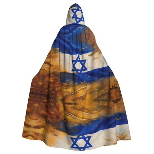 LMNUDS Umhang mit Kapuze und israelischer Flagge, Unisex, geheimnisvolle Renaissance, Halloween, Weihnachten, Cosplay, Kostüm, Party, Umhang für Erwachsene LMNUDS Umhang mit Kapuze und israelischer Flagge, Unisex, geheimnisvolle Renaissance, Halloween, Weihnachten, Cosplay, Kostüm, Party, Umhang für Erwachsene von LMNUDS