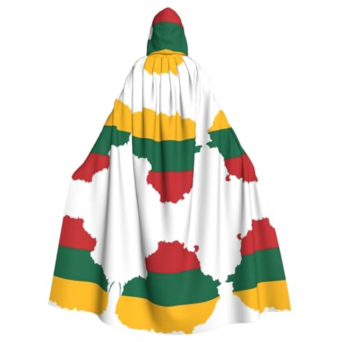 LMNUDS Umhang mit Litauen-Flagge, Unisex, geheimnisvolle Renaissance, Kapuzenmantel, Umhang, Halloween, Weihnachten, Cosplay, Kostüm, Party, Umhang für Erwachsene LMNUDS Umhang mit Litauen-Flagge, Unisex, geheimnisvolle Renaissance, Kapuzenmantel, Umhang, Halloween, Weihnachten, Cosplay, Kostüm, Party, Umhang für Erwachsene von LMNUDS