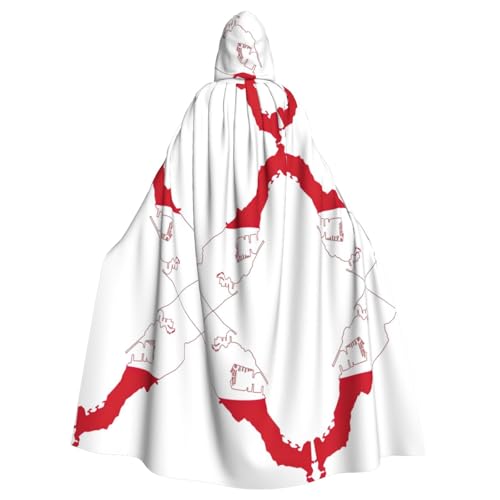 LMNUDS Umhang mit Monaco-Flagge, Unisex, geheimnisvolle Renaissance, Kapuzenmantel, Umhang, Halloween, Weihnachten, Cosplay, Kostüm, Party, Umhang für Erwachsene LMNUDS Umhang mit Monaco-Flagge, Unisex, geheimnisvolle Renaissance, Kapuzenmantel, Umhang, Halloween, Weihnachten, Cosplay, Kostüm, Party, Umhang für Erwachsene von LMNUDS