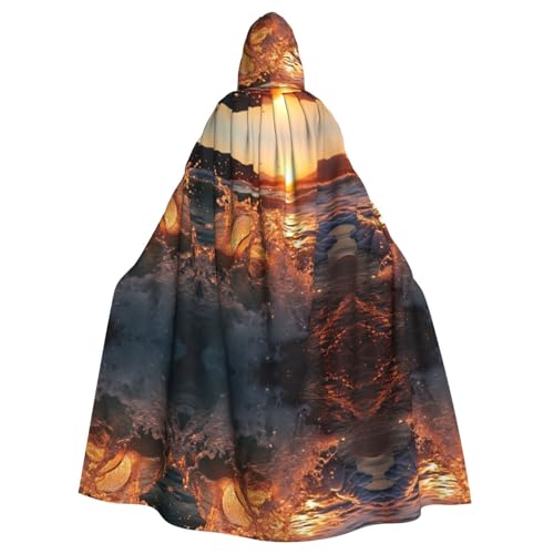 LMNUDS Umhang mit Sonnenuntergang mit Meereswellen, Unisex, geheimnisvolle Renaissance, Kapuzenmantel, Umhang, Halloween, Weihnachten, Cosplay, Kostüm, Party, Umhang für Erwachsene LMNUDS Umhang mit Sonnenuntergang mit Meereswellen, Unisex, geheimnisvolle Renaissance, Kapuzenmantel, Umhang, Halloween, Weihnachten, Cosplay, Kostüm, Party, Umhang für Erwachsene von LMNUDS