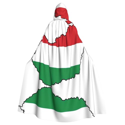 LMNUDS Umhang mit Ungarn-Flagge, Unisex, geheimnisvolle Renaissance, Kapuzenmantel, Umhang, Halloween, Weihnachten, Cosplay, Kostüm, Party, Umhang für Erwachsene LMNUDS Umhang mit Ungarn-Flagge, Unisex, geheimnisvolle Renaissance, Kapuzenmantel, Umhang, Halloween, Weihnachten, Cosplay, Kostüm, Party, Umhang für Erwachsene von LMNUDS