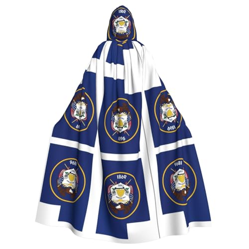 LMNUDS Umhang mit Utah-Flagge, Unisex, geheimnisvolle Renaissance, Kapuzenmantel, Umhang, Halloween, Weihnachten, Cosplay, Kostüm, Party, Umhang für Erwachsene LMNUDS Umhang mit Utah-Flagge, Unisex, geheimnisvolle Renaissance, Kapuzenmantel, Umhang, Halloween, Weihnachten, Cosplay, Kostüm, Party, Umhang für Erwachsene von LMNUDS