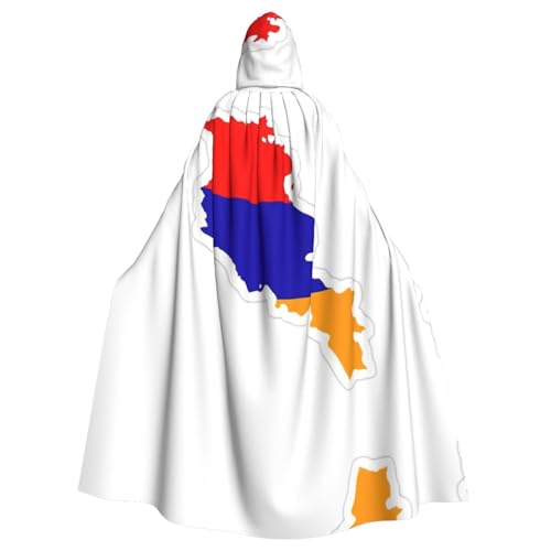 LMNUDS Umhang mit der Flagge von Armenien, Unisex, geheimnisvolle Renaissance, Kapuzenmantel, Umhang, Halloween, Weihnachten, Cosplay, Kostüm, Party, Umhang für Erwachsene LMNUDS Umhang mit der Flagge von Armenien, Unisex, geheimnisvolle Renaissance, Kapuzenmantel, Umhang, Halloween, Weihnachten, Cosplay, Kostüm, Party, Umhang für Erwachsene von LMNUDS