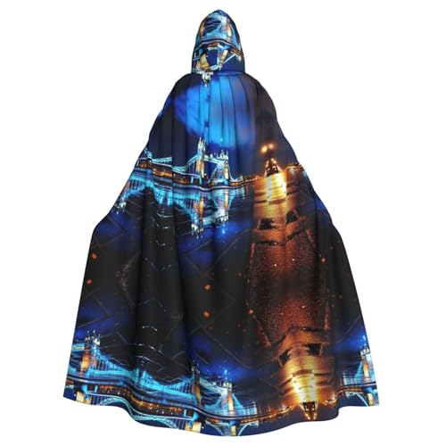 London Tower Bridge Unisex Mysterious Renaissance Hooded Robe Cloak Halloween Christmas Cosplay Costume Party Cape Adult Cloak London Tower Bridge Unisex Mysterious Renaissance Hooded Robe Cloak Halloween Christmas Cosplay Costume Party Cape Adult Cloak von LMNUDS