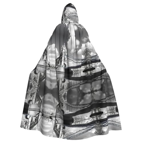 Tower Bridge In London Unisex Mysterious Renaissance Kapuzenmantel Umhang Halloween Weihnachten Cosplay Kostüm Party Umhang Erwachsene Umhang Tower Bridge In London Unisex Mysterious Renaissance Kapuzenmantel Umhang Halloween Weihnachten Cosplay Kostüm Party Umhang Erwachsene Umhang von LMNUDS