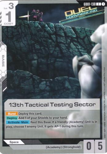 13th Tactical Testing Sector - GD01-130 - Common - Newtype Rising - Gundam TCG - Einzelkarte - Offiziell - Anime - mit LMS-Trading Karte 13th Tactical Testing Sector - GD01-130 - Common - Newtype Rising - Gundam TCG - Einzelkarte - Offiziell - Anime - mit LMS-Trading Karte von LMS Trading