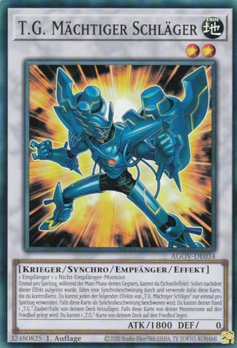 AGOV-DE034 - T.G. Mächtiger Schläger - Super Rare - 1. Auflage - DEUTSCH - Age of Overlord - mit LMS Trading Fieldcenter-Karte Yugioh AGOV-DE034 - T.G. Mächtiger Schläger - Super Rare - 1. Auflage - DEUTSCH - Age of Overlord - mit LMS Trading Fieldcenter-Karte Yugioh von LMS Trading