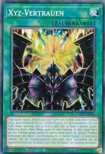 AGOV-DE051 - Xyz-Vertrauen - Common - 1. Auflage - DEUTSCH - Age of Overlord - mit LMS Trading Fieldcenter-Karte Yugioh AGOV-DE051 - Xyz-Vertrauen - Common - 1. Auflage - DEUTSCH - Age of Overlord - mit LMS Trading Fieldcenter-Karte Yugioh von LMS Trading