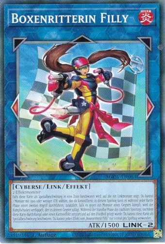 AGOV-DE084 - Boxenritterin Filly - Common - 1. Auflage - DEUTSCH - Age of Overlord - mit LMS Trading Fieldcenter-Karte Yugioh von LMS Trading