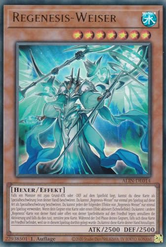 ALIN-DE014 - Regenesis-Weiser - Ultra Rare - Deutsch - 1. Auflage - Alliance Insight -mit LMS Trading Fieldcenter-Karte Yugioh von LMS Trading