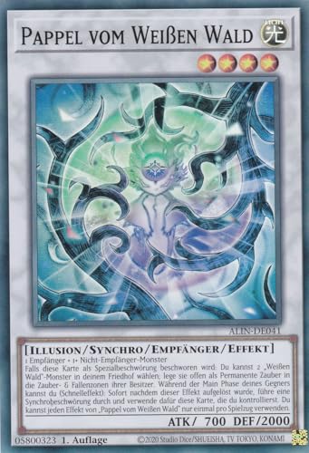 ALIN-DE041 - Pappel vom Weißen Wald - Super Rare - Deutsch - 1. Auflage - Alliance Insight -mit LMS Trading Fieldcenter-Karte Yugioh von LMS Trading