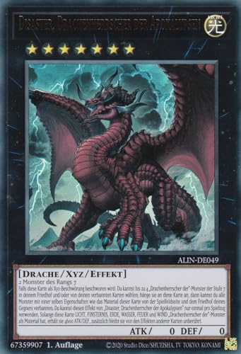 ALIN-DE049 - Disaster Drachenherrscher der Apokalypsen - Ultra Rare - Deutsch - 1. Auflage - Alliance Insight -mit LMS Trading Fieldcenter-Karte Yugioh ALIN-DE049 - Disaster Drachenherrscher der Apokalypsen - Ultra Rare - Deutsch - 1. Auflage - Alliance Insight -mit LMS Trading Fieldcenter-Karte Yugioh von LMS Trading