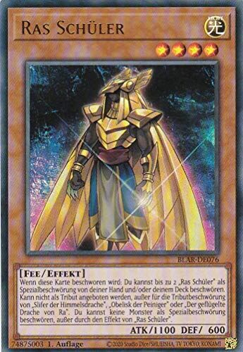 BLAR-DE076 - Ras Schüler - Ultra Rare - 1. Auflage - Deutsch - Battles of Legend: Armageddon - mit LMS Trading Fieldcenter-Karte Yugioh von LMS Trading