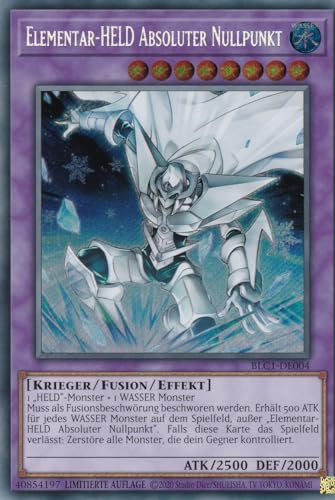 BLC1-DE004 - Elementar-HELD Absoluter Nullpunkt - Secret Rare - 1. Auflage - DEUTSCH - Battles of Legends: Chapter 1 - mit LMS Trading Fieldcenter-Karte Yugioh von LMS Trading