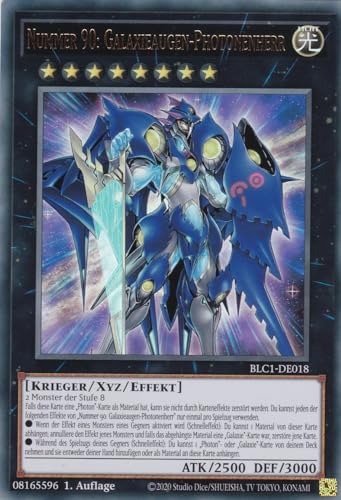 BLC1-DE018 - Nummer 90: Galaxieaugen-Photonenherr - Ultra Rare - 1. Auflage - DEUTSCH - Battles of Legends: Chapter 1 - mit LMS Trading Fieldcenter-Karte Yugioh von LMS Trading