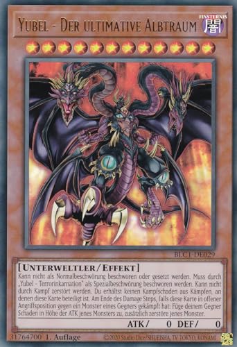 BLC1-DE029 - Yubel - Der ultimative Albtraum - Ultra Rare - 1. Auflage - DEUTSCH - Battles of Legends: Chapter 1 - mit LMS Trading Fieldcenter-Karte Yugioh BLC1-DE029 - Yubel - Der ultimative Albtraum - Ultra Rare - 1. Auflage - DEUTSCH - Battles of Legends: Chapter 1 - mit LMS Trading Fieldcenter-Karte Yugioh von LMS Trading