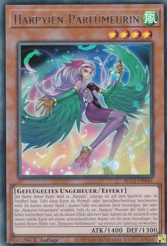 BLC1-DE041 - Harpyien-Parfümeurin - Ultra Rare - 1. Auflage - DEUTSCH - Battles of Legends: Chapter 1 - mit LMS Trading Fieldcenter-Karte Yugioh BLC1-DE041 - Harpyien-Parfümeurin - Ultra Rare - 1. Auflage - DEUTSCH - Battles of Legends: Chapter 1 - mit LMS Trading Fieldcenter-Karte Yugioh von LMS Trading