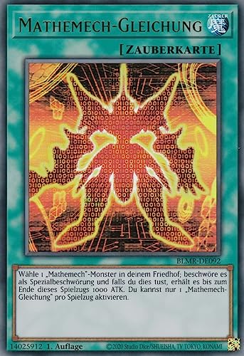 BLMR-DE092 - Mathemech-Gleichung - Ultra Rare - 1. Auflage - Deutsch - Battles of Legend: Monstrous Revenge - mit LMS Trading Fieldcenter-Karte Yugioh von LMS Trading